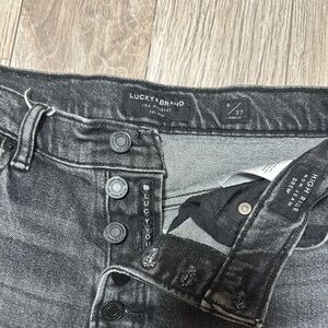 Lucky Brand Women's High Rise Jeans - Dark Gray